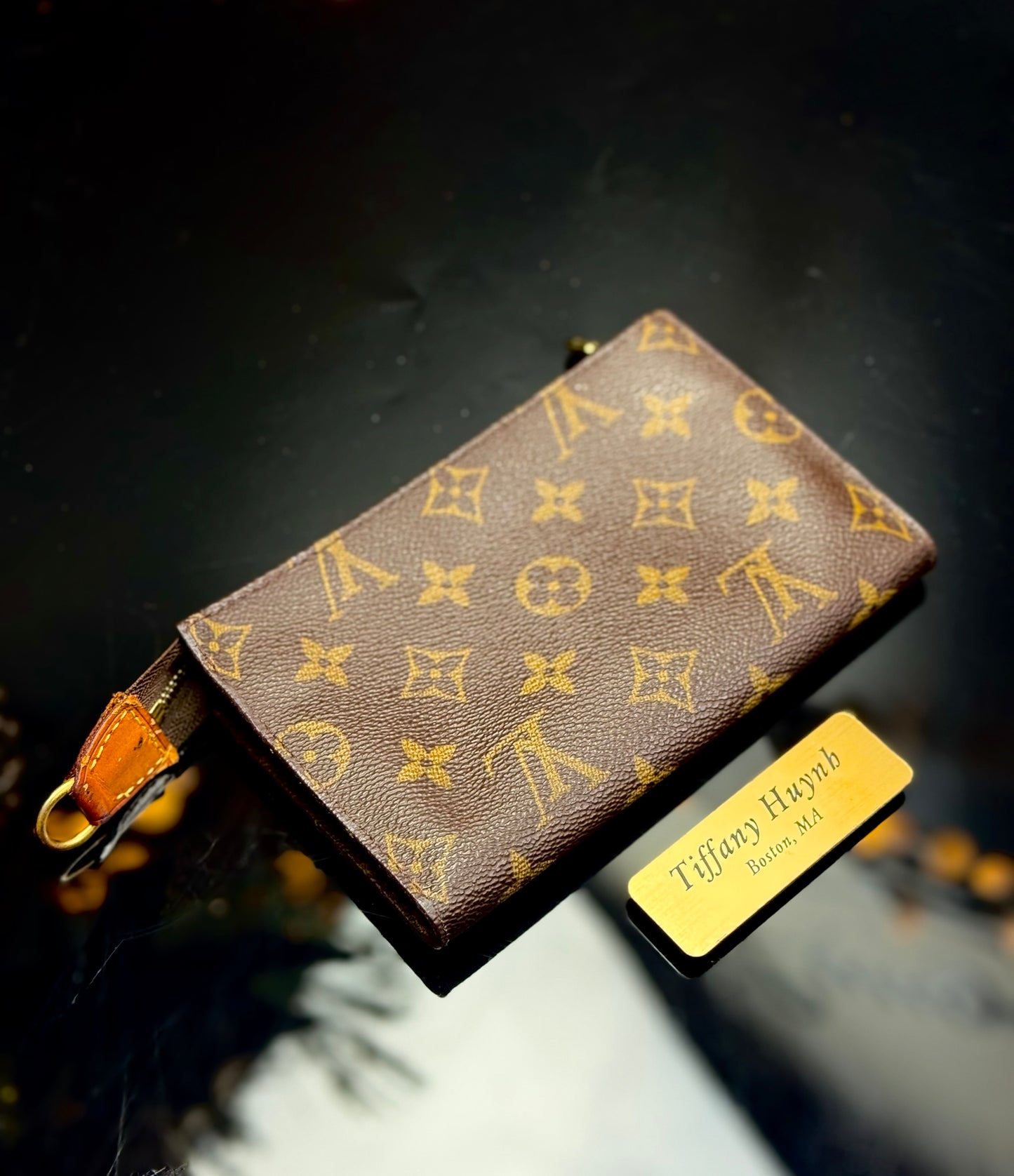Authentic Monogram Bucket PM Pouch