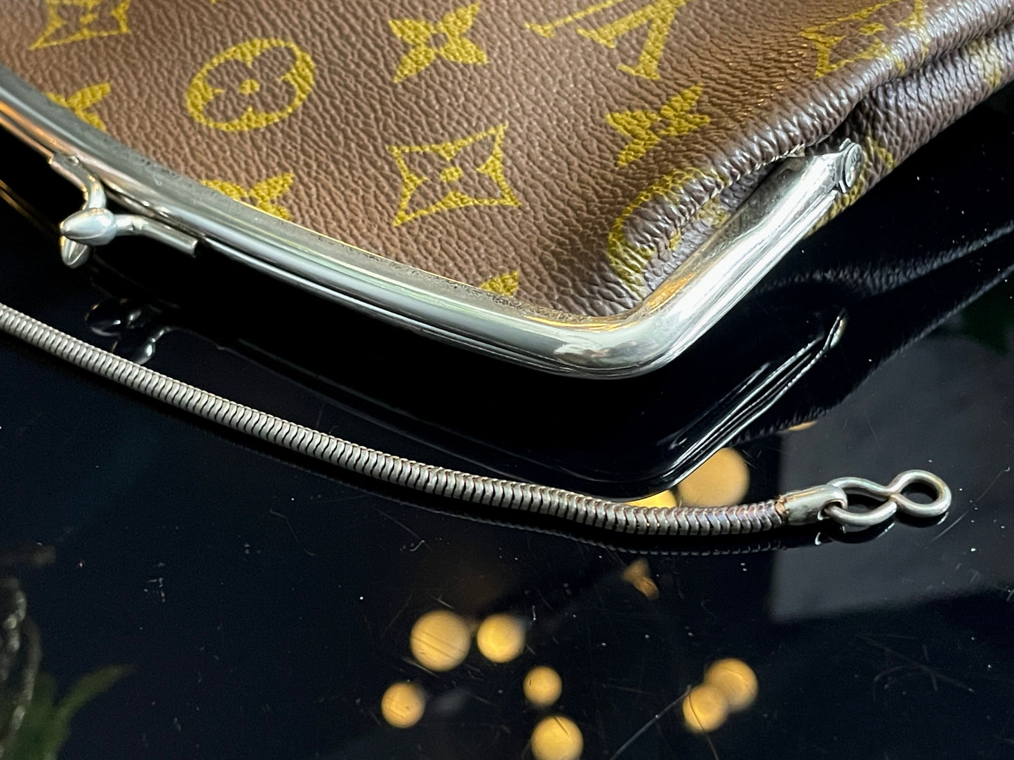 Authentic Louis Vuitton French Co Kisslock Pouch