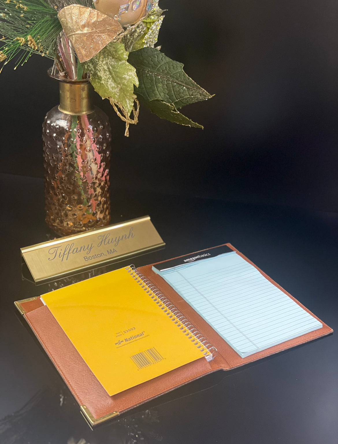 Authentic Monogram Vintage Desk Agenda/Portfolio