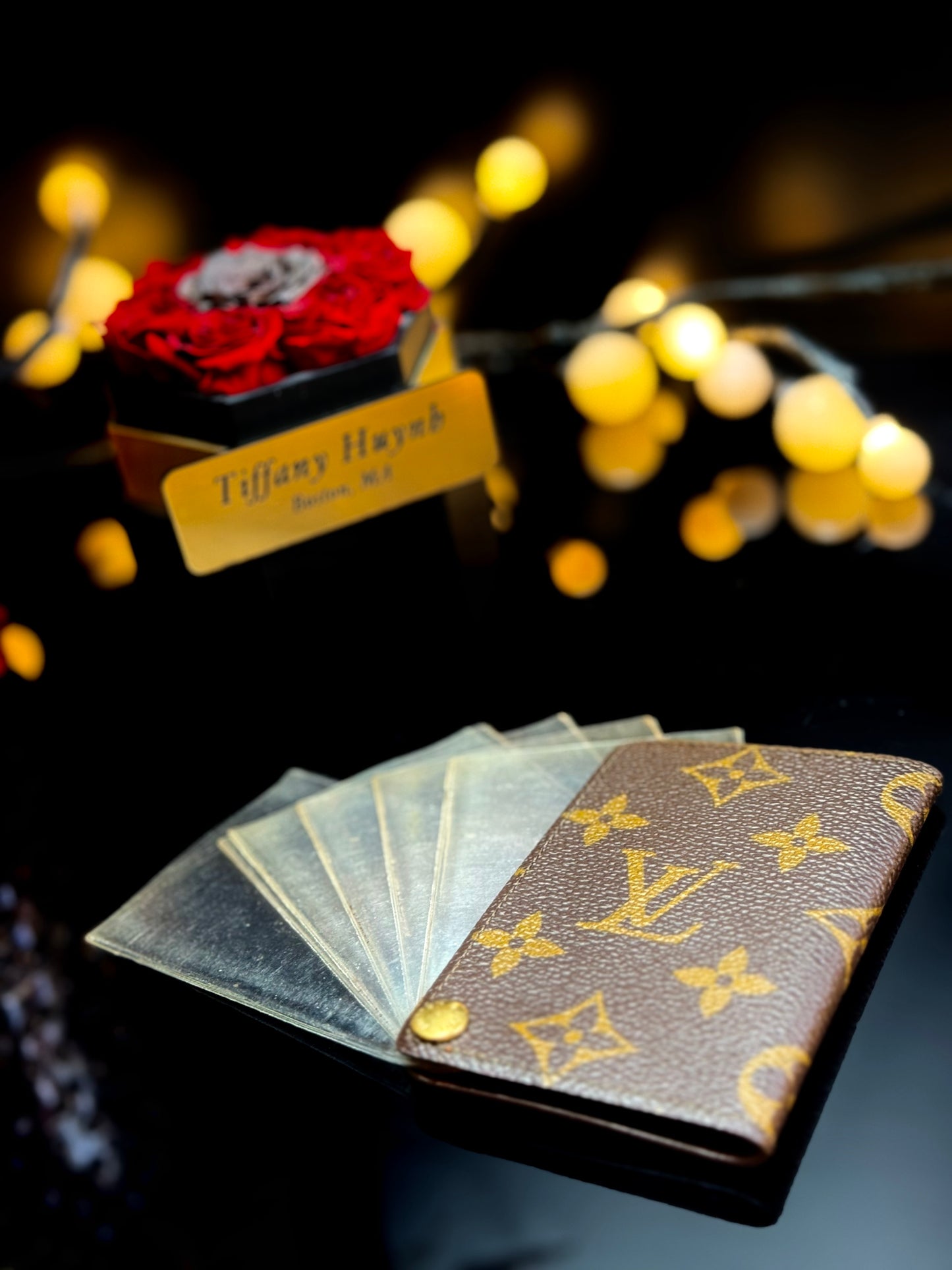 Authentic Louis Vuitton Monogram Porte Cartes Credit Pression Card Holder