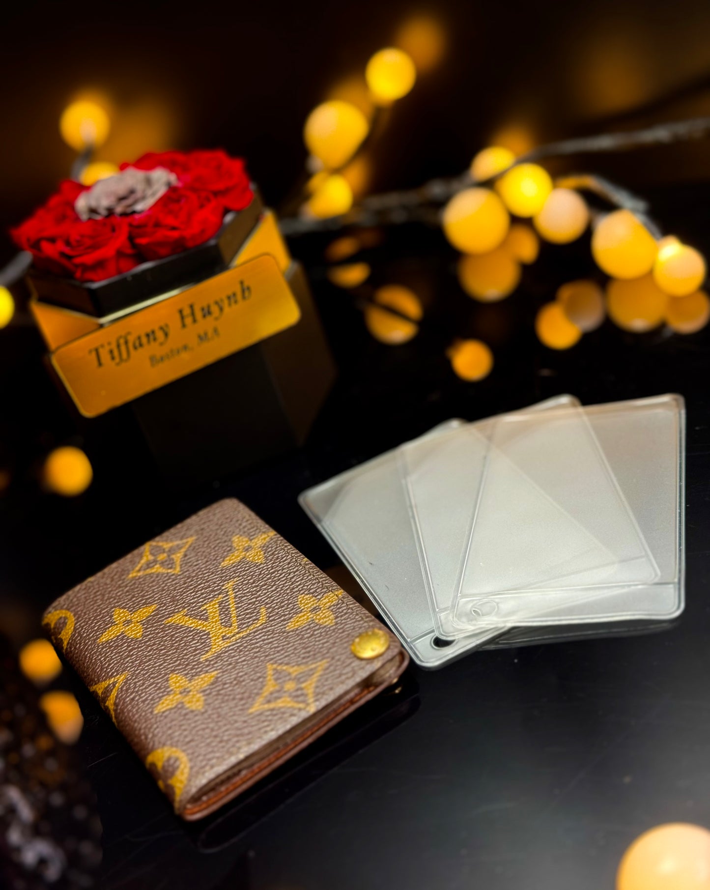 Authentic Louis Vuitton Monogram Porte Cartes Credit Pression Card Holder