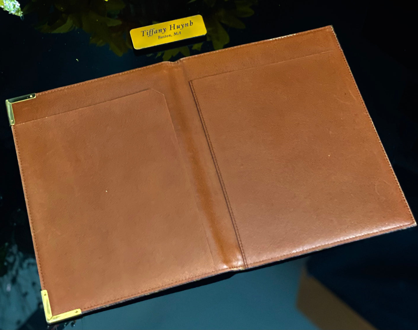 Authentic Monogram Vintage Desk Agenda/Portfolio