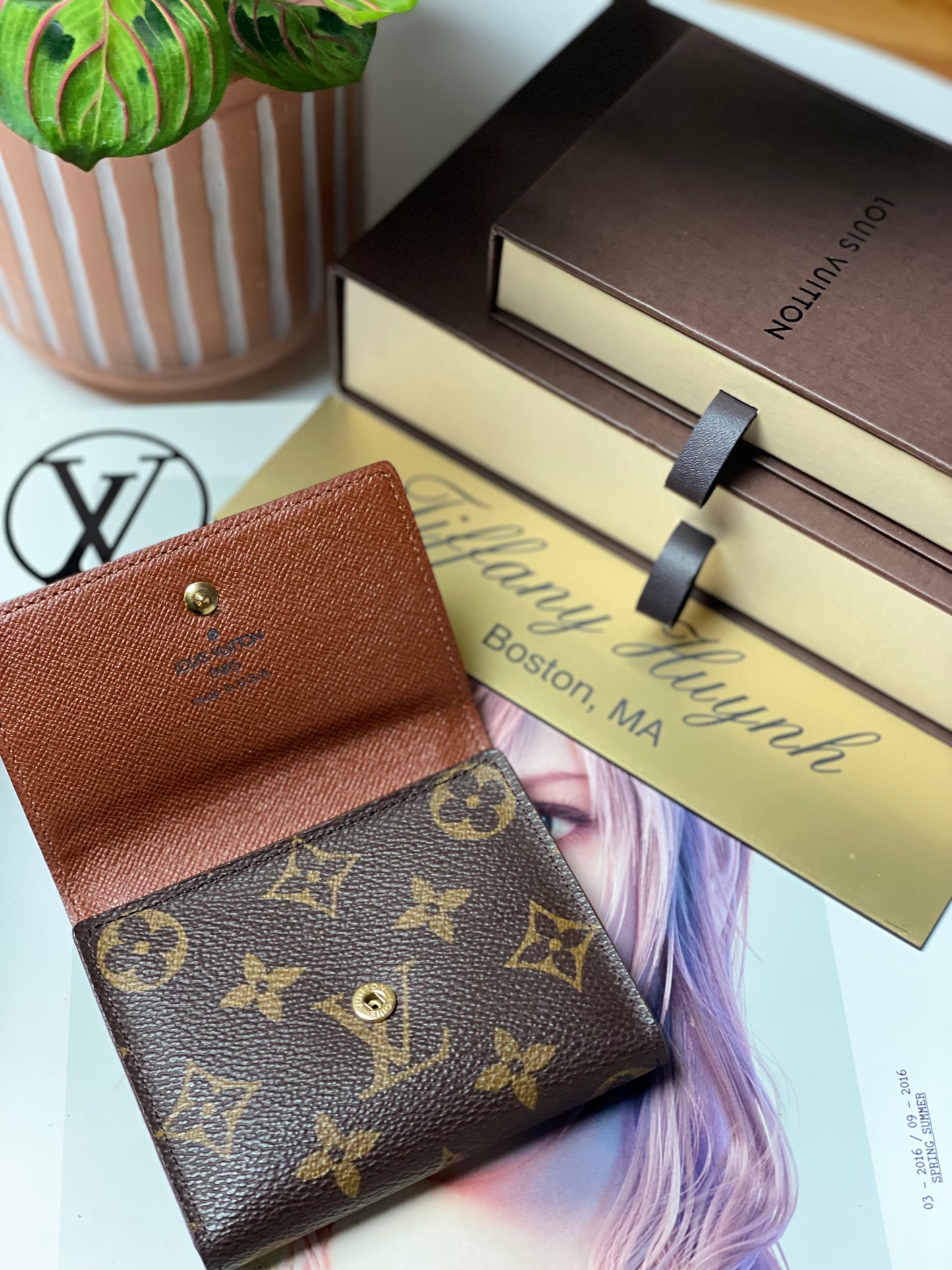 Authentic Louis Vuitton Monogram Trifold Card Holder