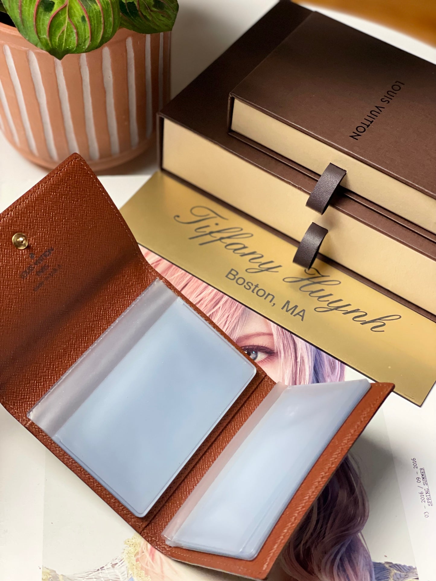 Authentic Louis Vuitton Monogram Trifold Card Holder