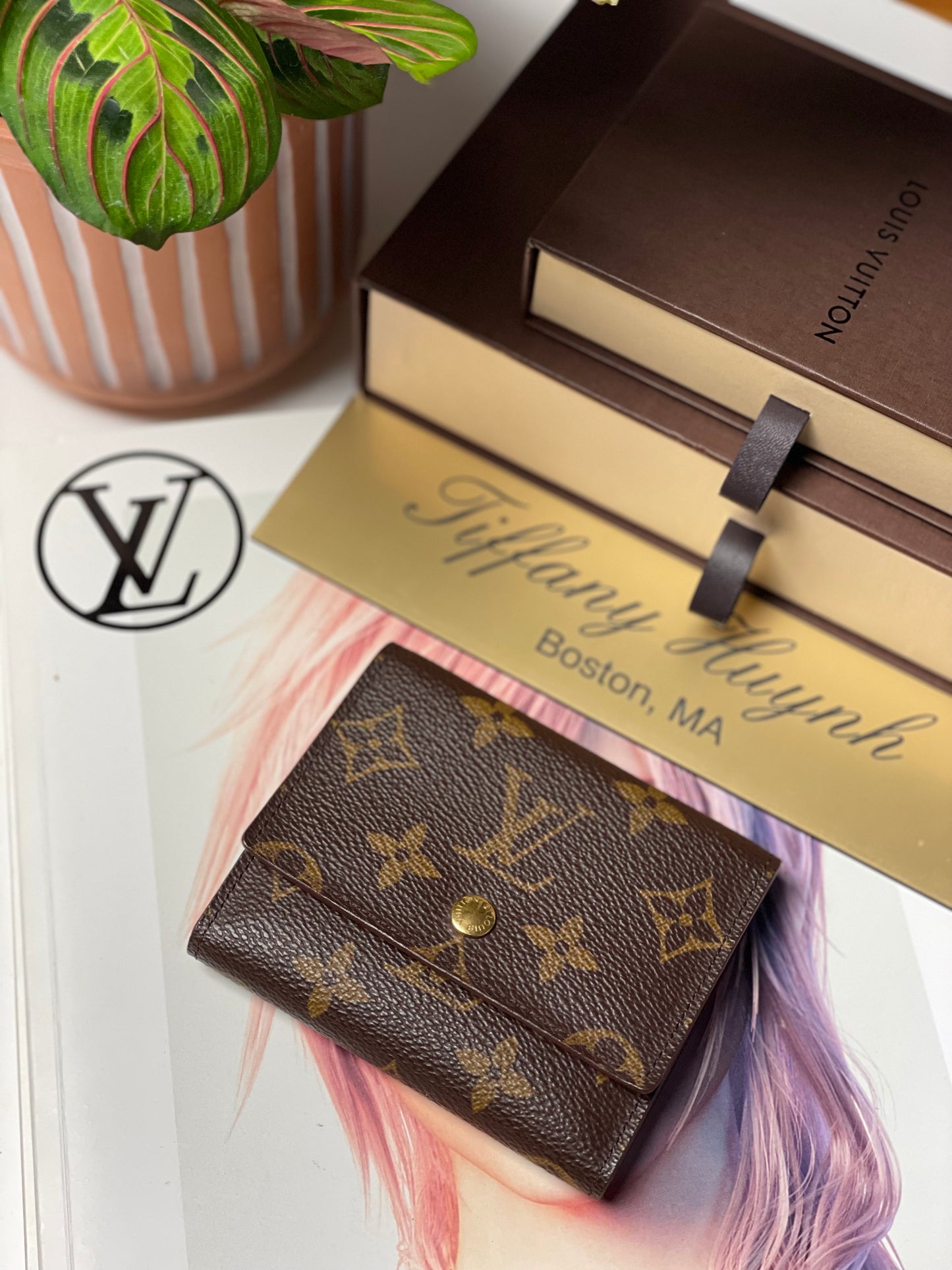 Authentic Louis Vuitton Monogram Trifold Card Holder
