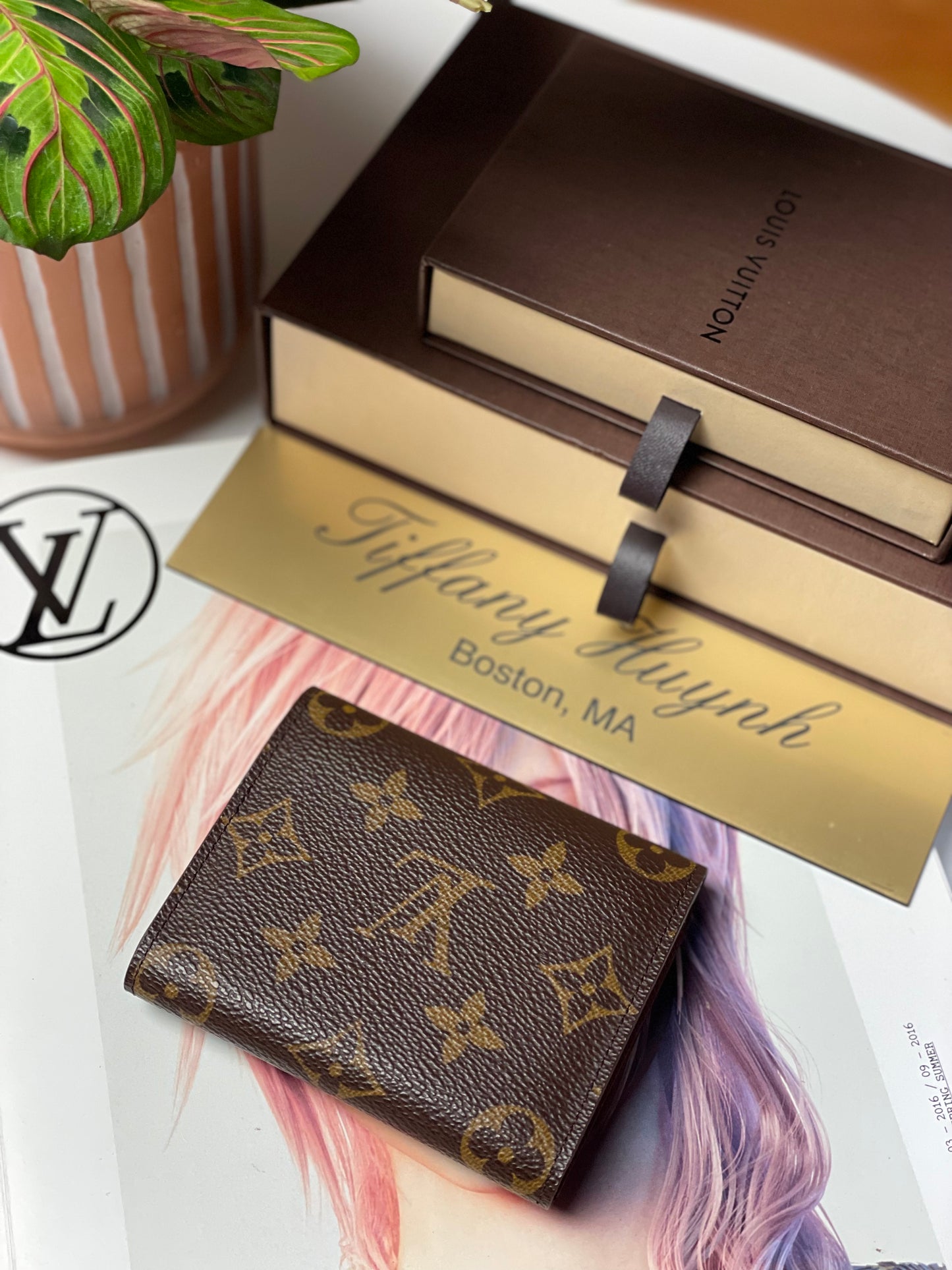 Authentic Louis Vuitton Monogram Trifold Card Holder