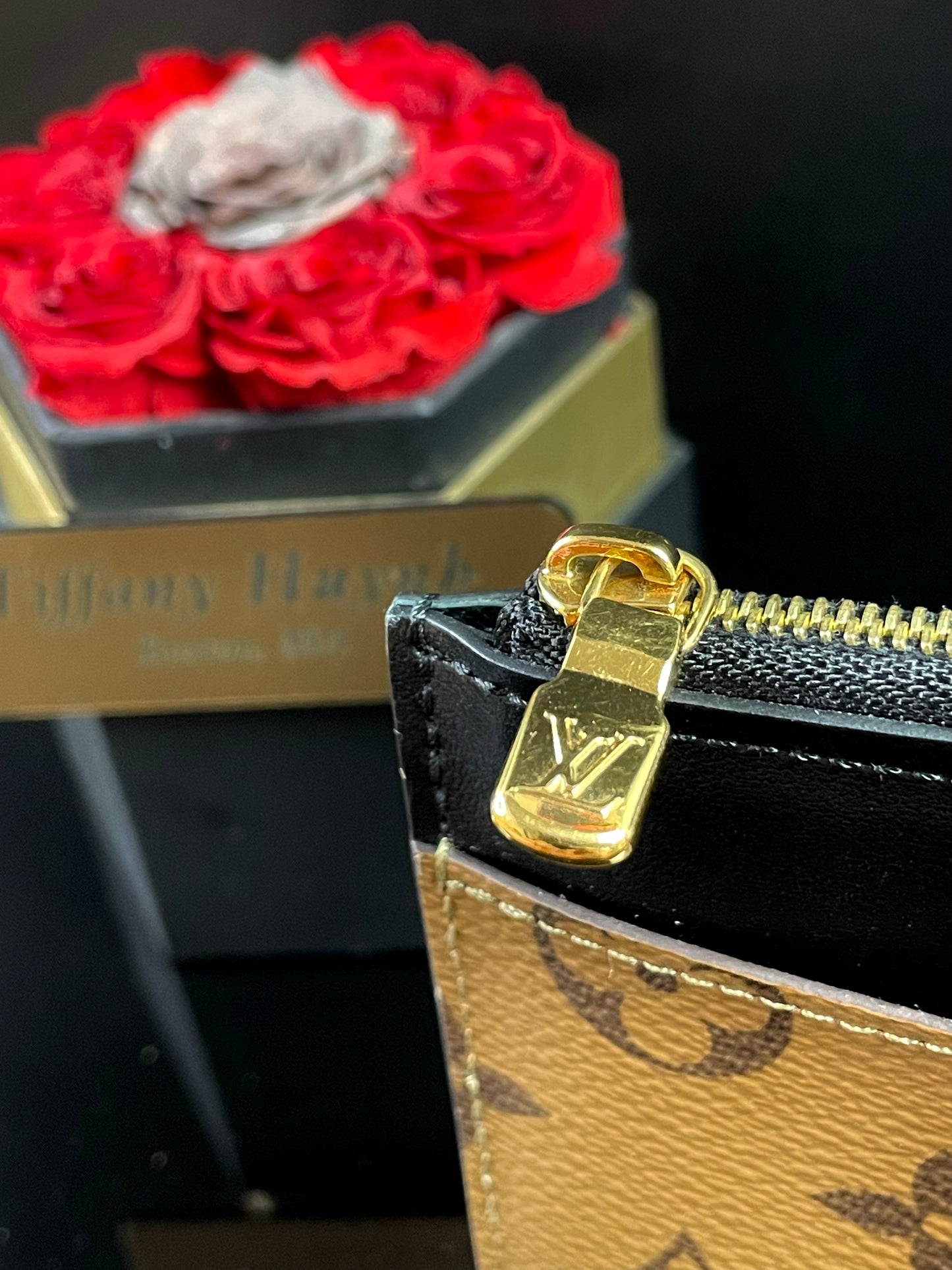 LOUIS VUITTON Reverse Monogram Slim Purse