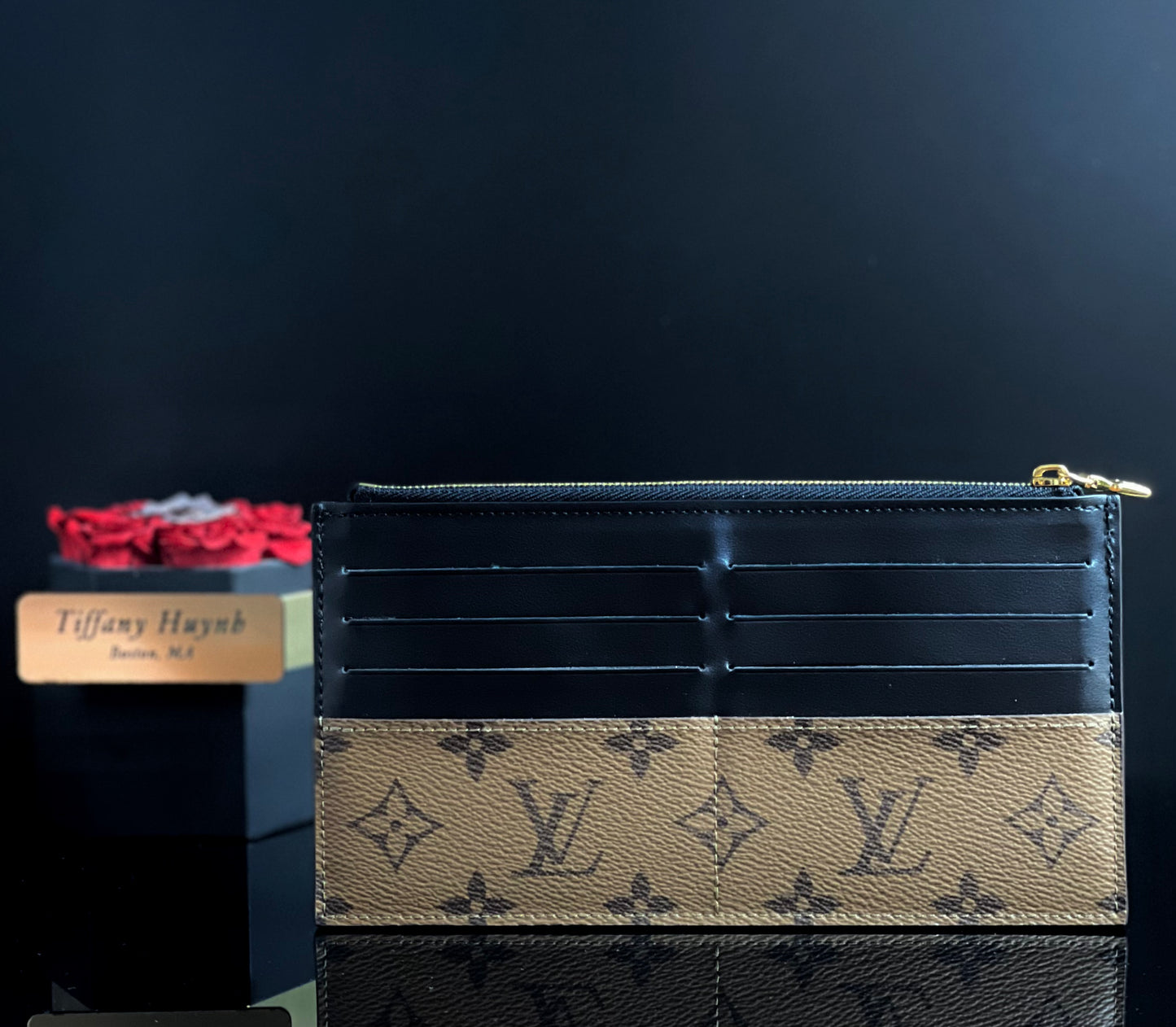 LOUIS VUITTON Reverse Monogram Slim Purse