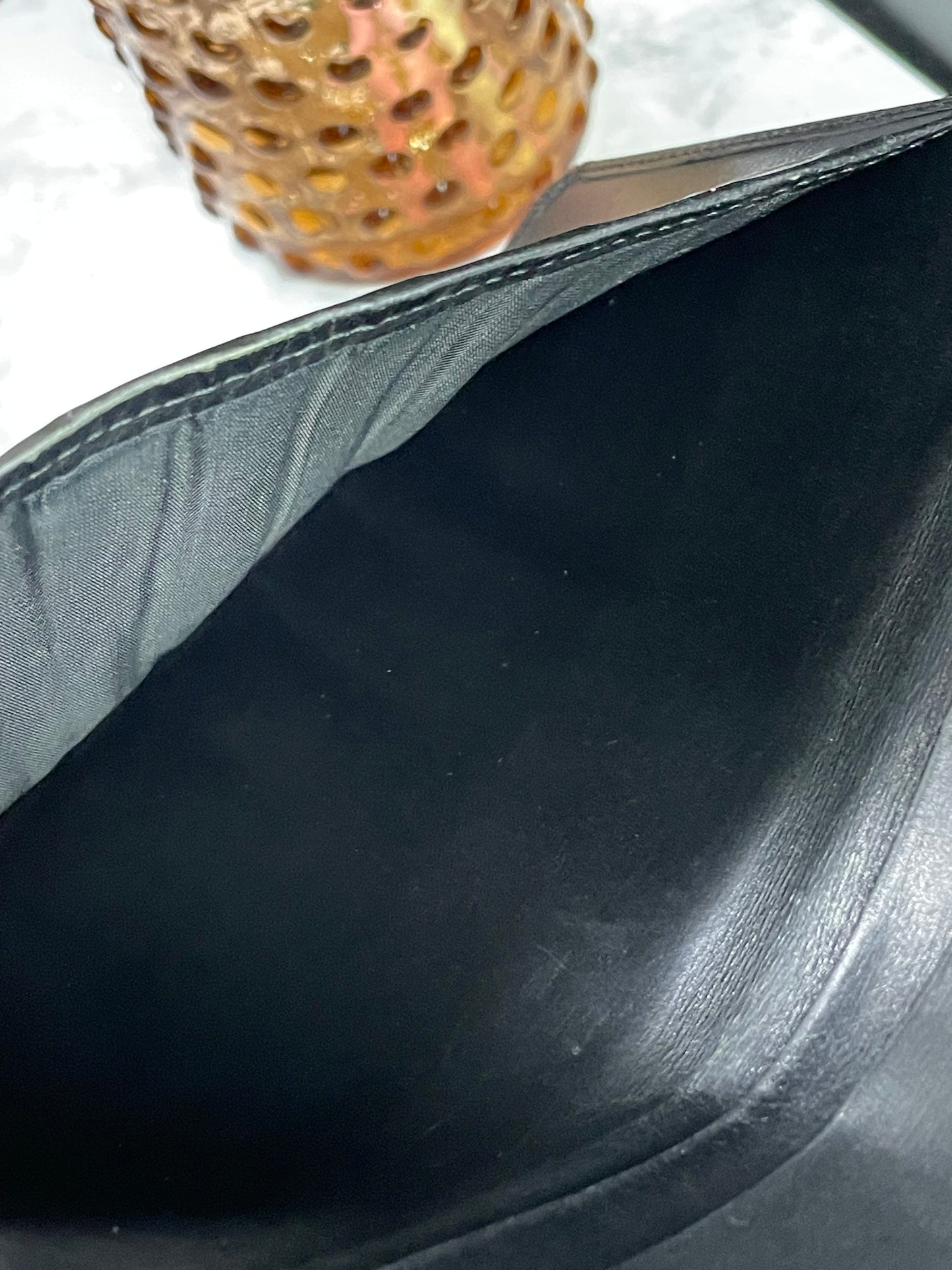 Authentic Black Epi Checkbook Cover