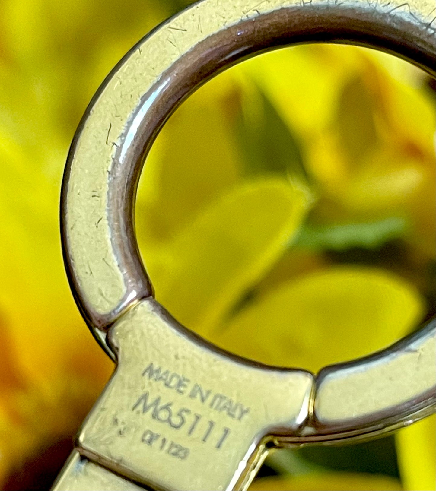 Authentic Fleur De Monogram Bag Charm Chain