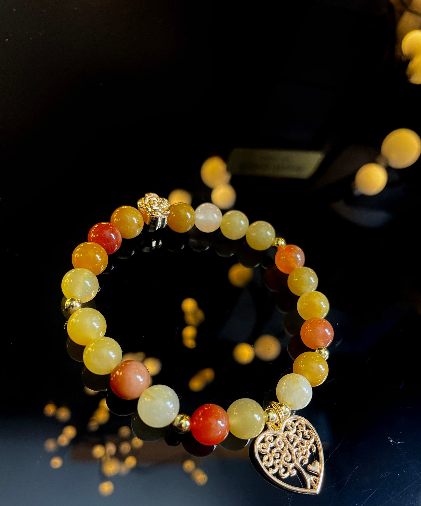 Golden Silk Jade Bracelet