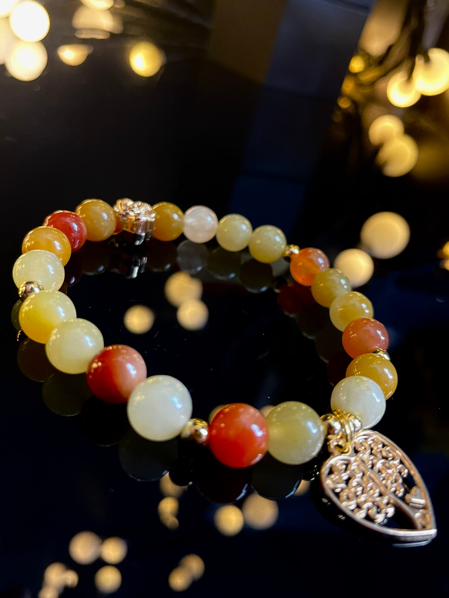 Golden Silk Jade Bracelet