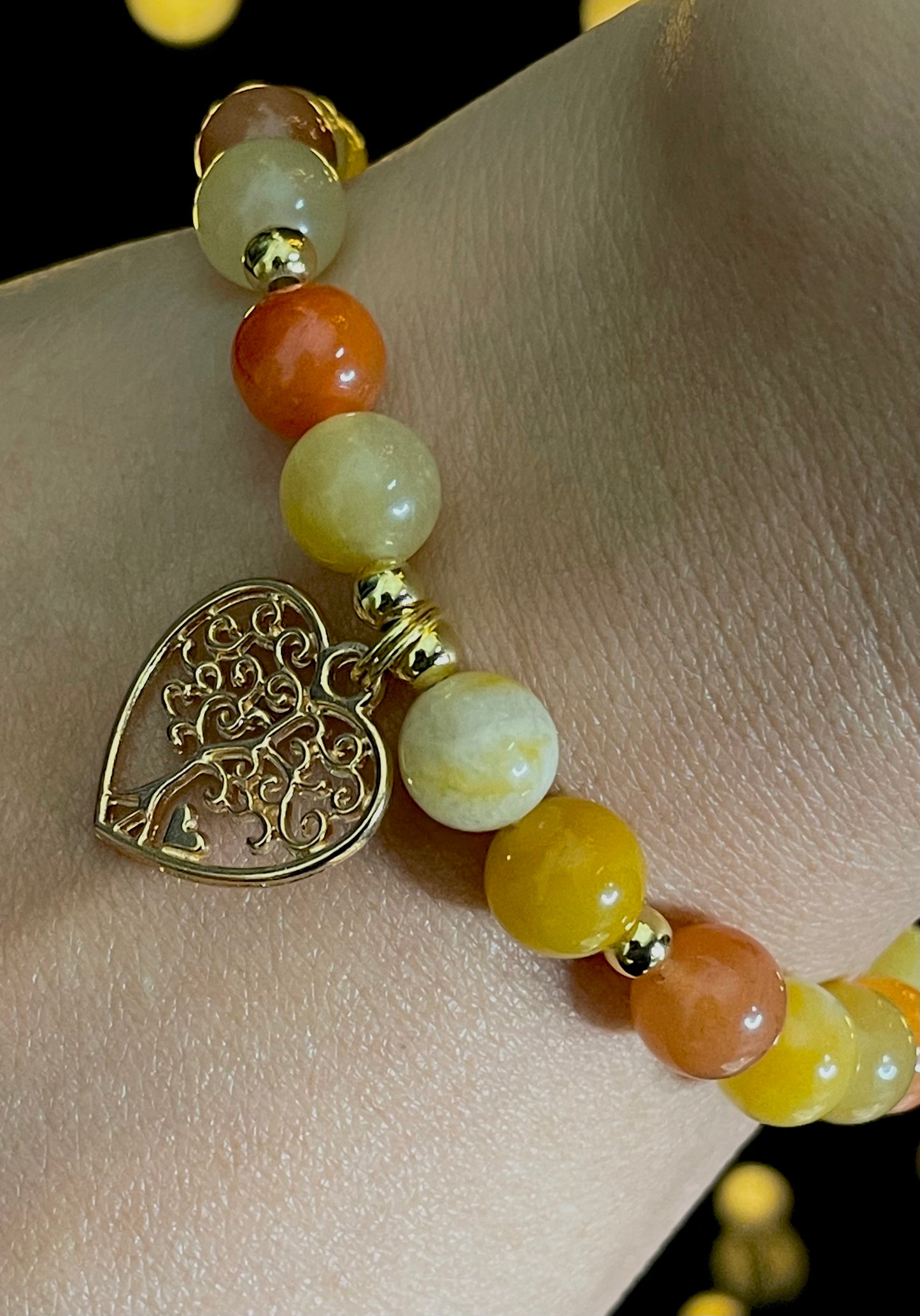 Golden Silk Jade Bracelet