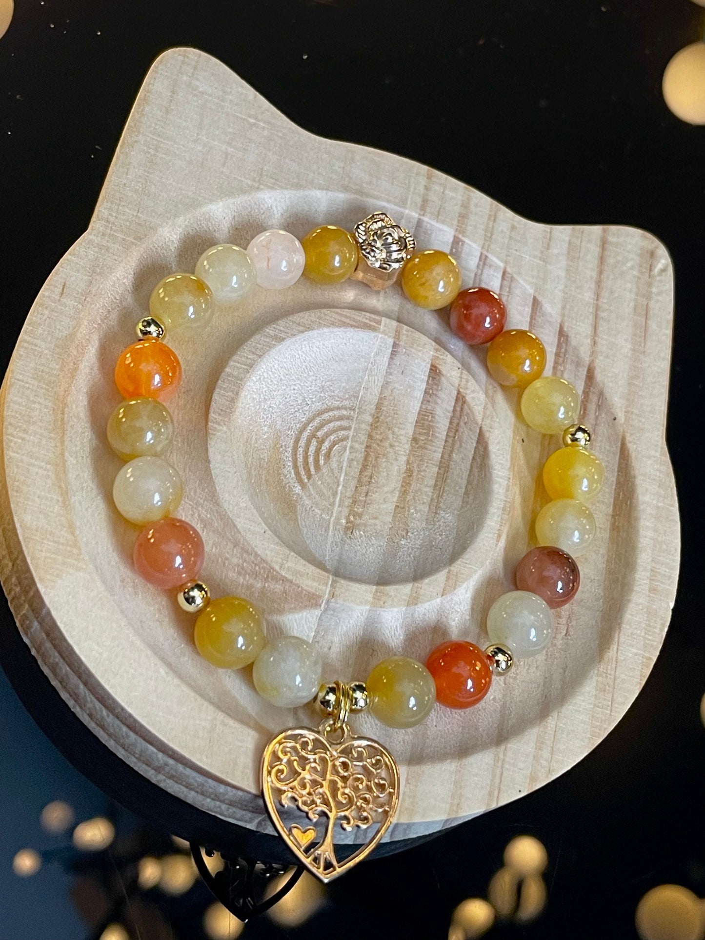 Golden Silk Jade Bracelet