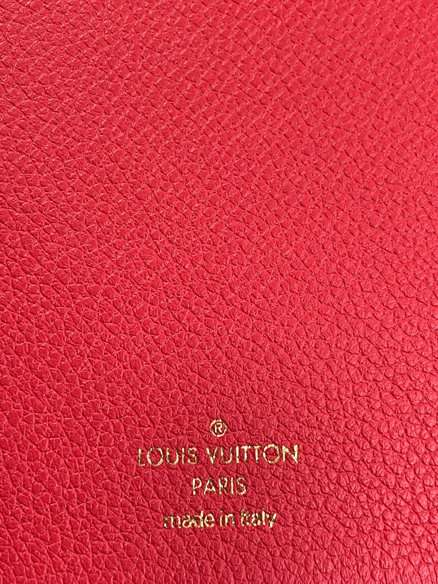 Authentic Louis Vuitton Red Leather Trunks Travel Journal Notebook