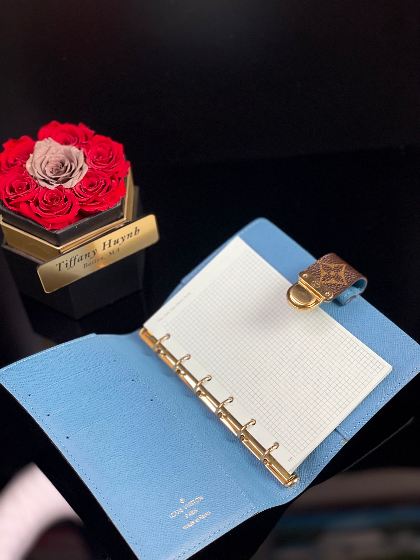 Authentic Monogram Koala Agenda PM in Blue