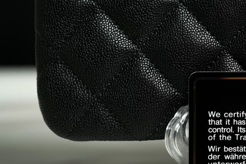 Authentic 20A Chanel Boy Small O Case w/ LGHW