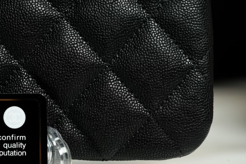 Authentic 20A Chanel Boy Small O Case w/ LGHW