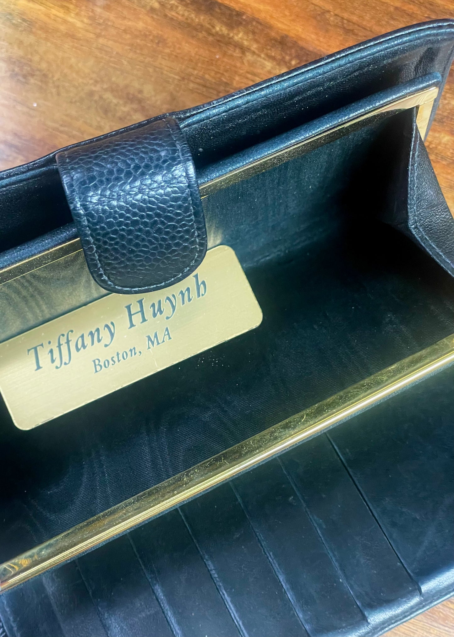 Authentic CHANEL Caviar Timeless CC French Wallet in Black