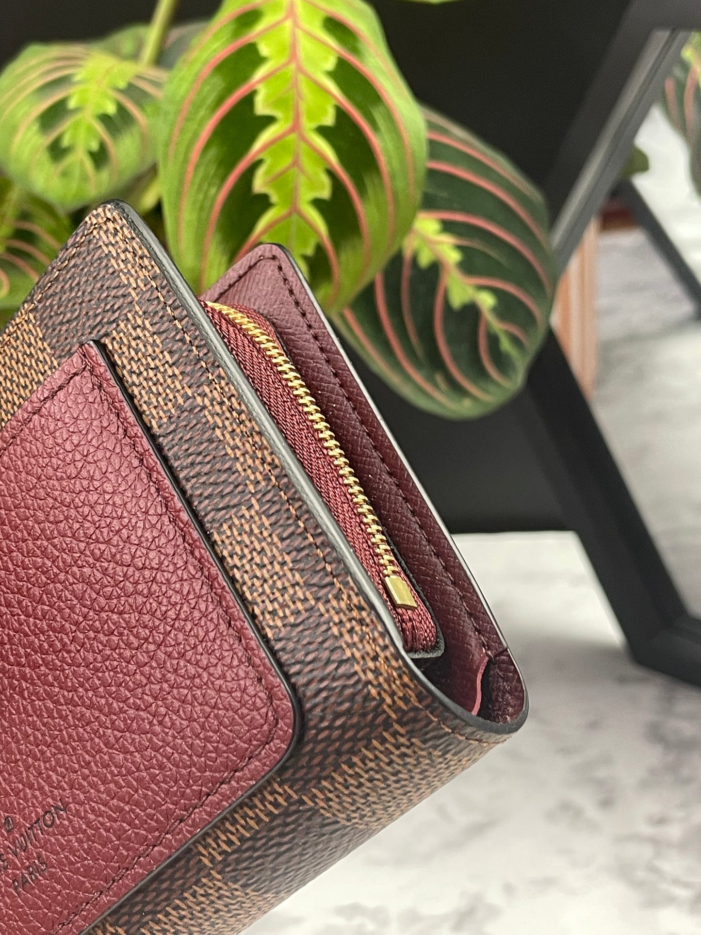 Authentic Louis Vuitton Damier Ebene Juliette Wallet