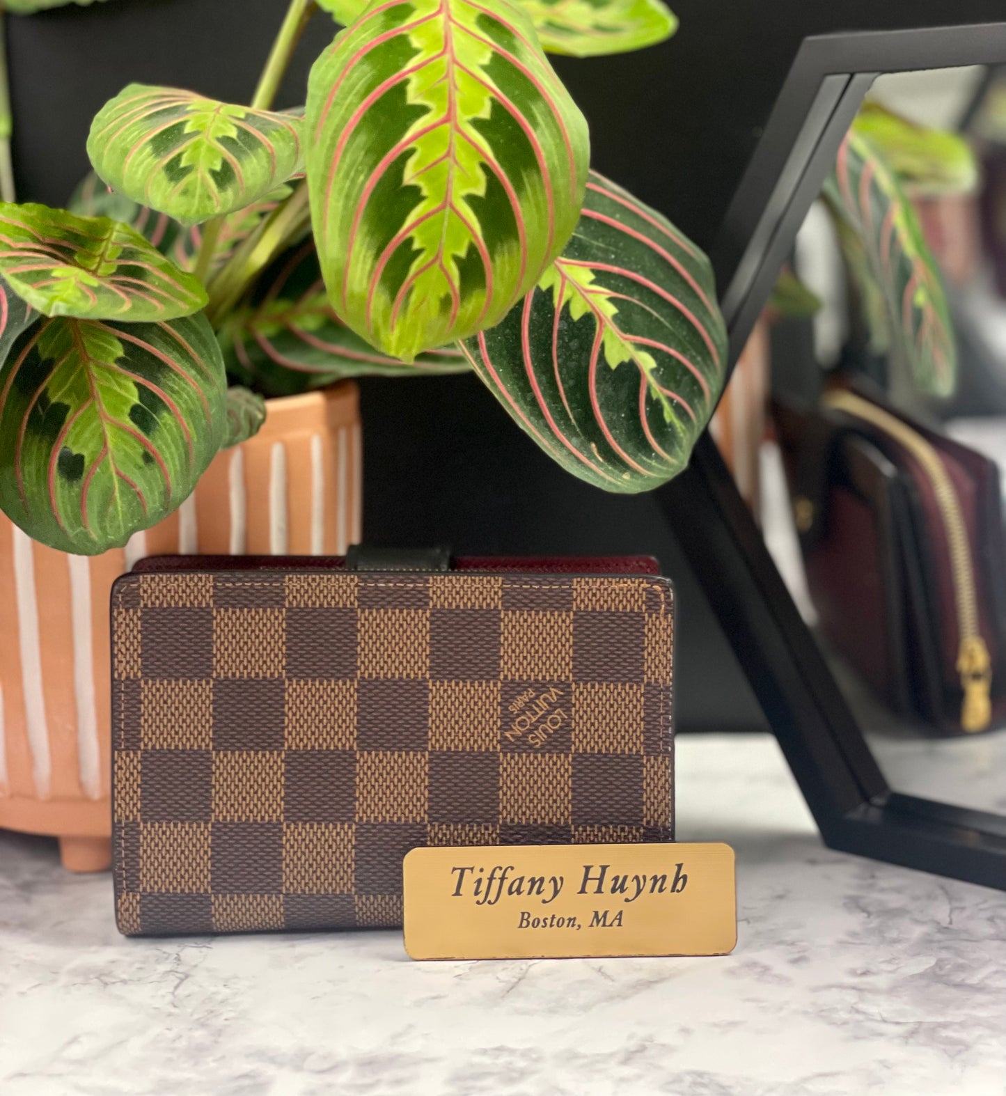 Authentic Louis Vuitton Damier Ebene Juliette Wallet