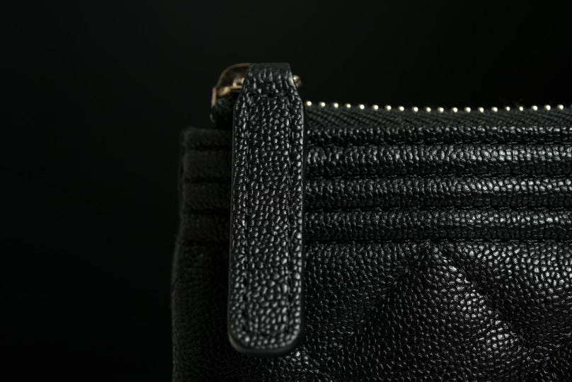 Authentic 20A Chanel Boy Small O Case w/ LGHW