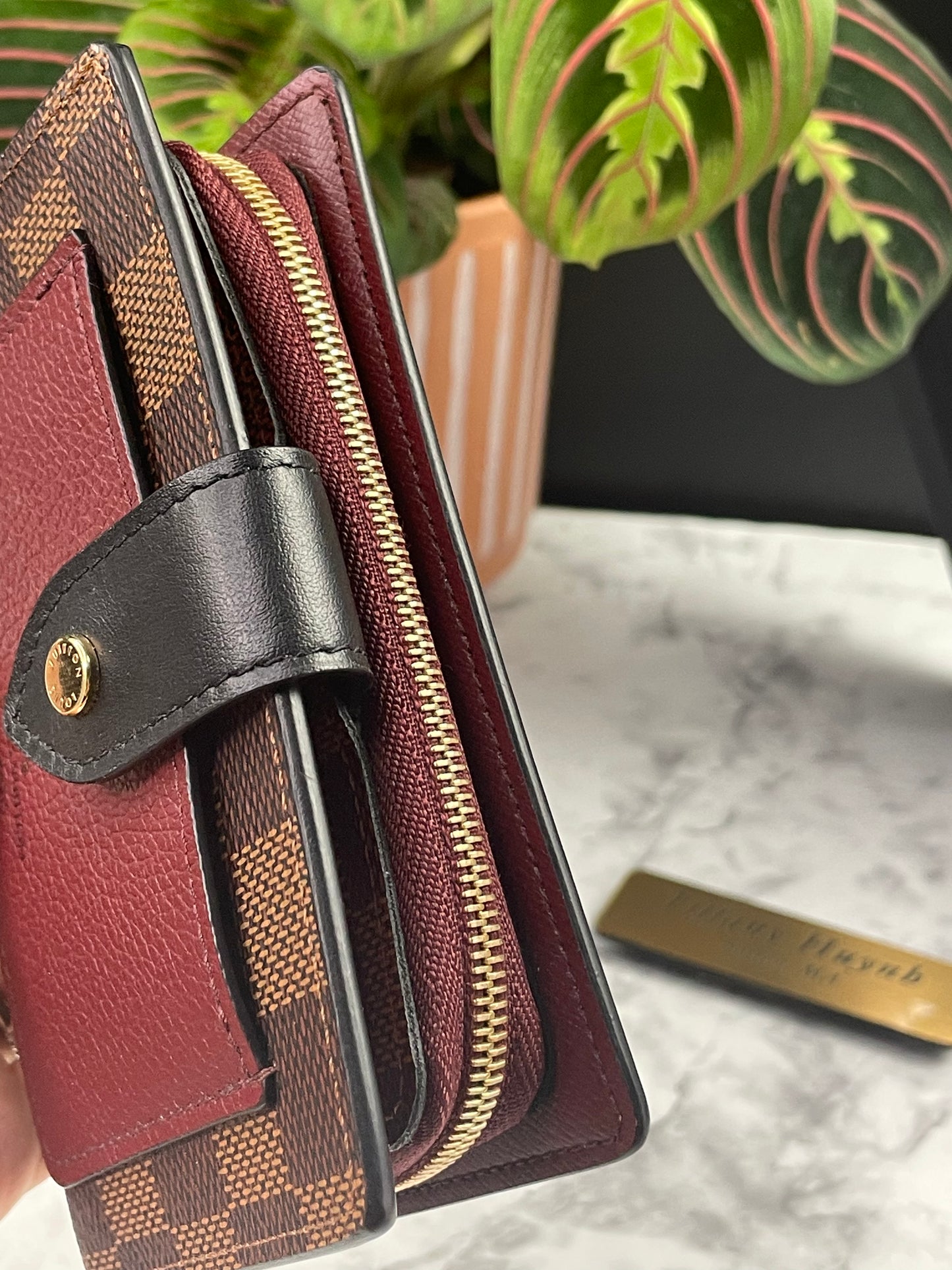 Authentic Louis Vuitton Damier Ebene Juliette Wallet