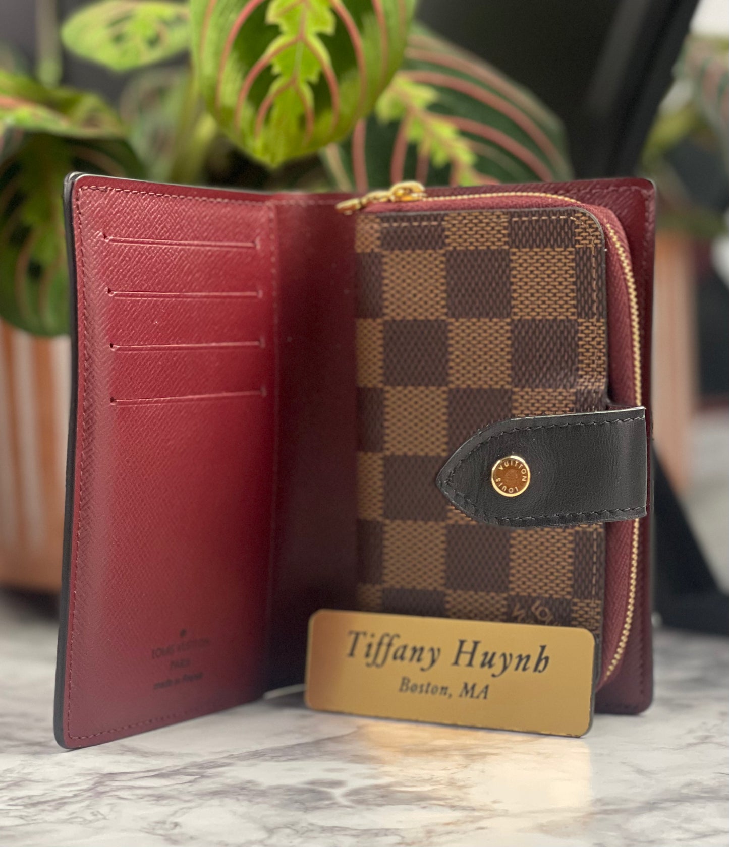 Authentic Louis Vuitton Damier Ebene Juliette Wallet
