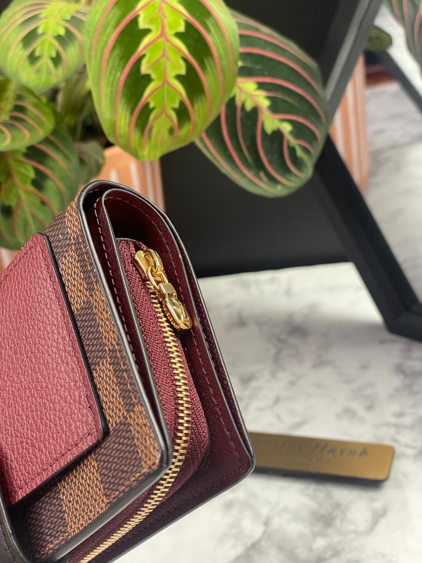 Authentic Louis Vuitton Damier Ebene Juliette Wallet