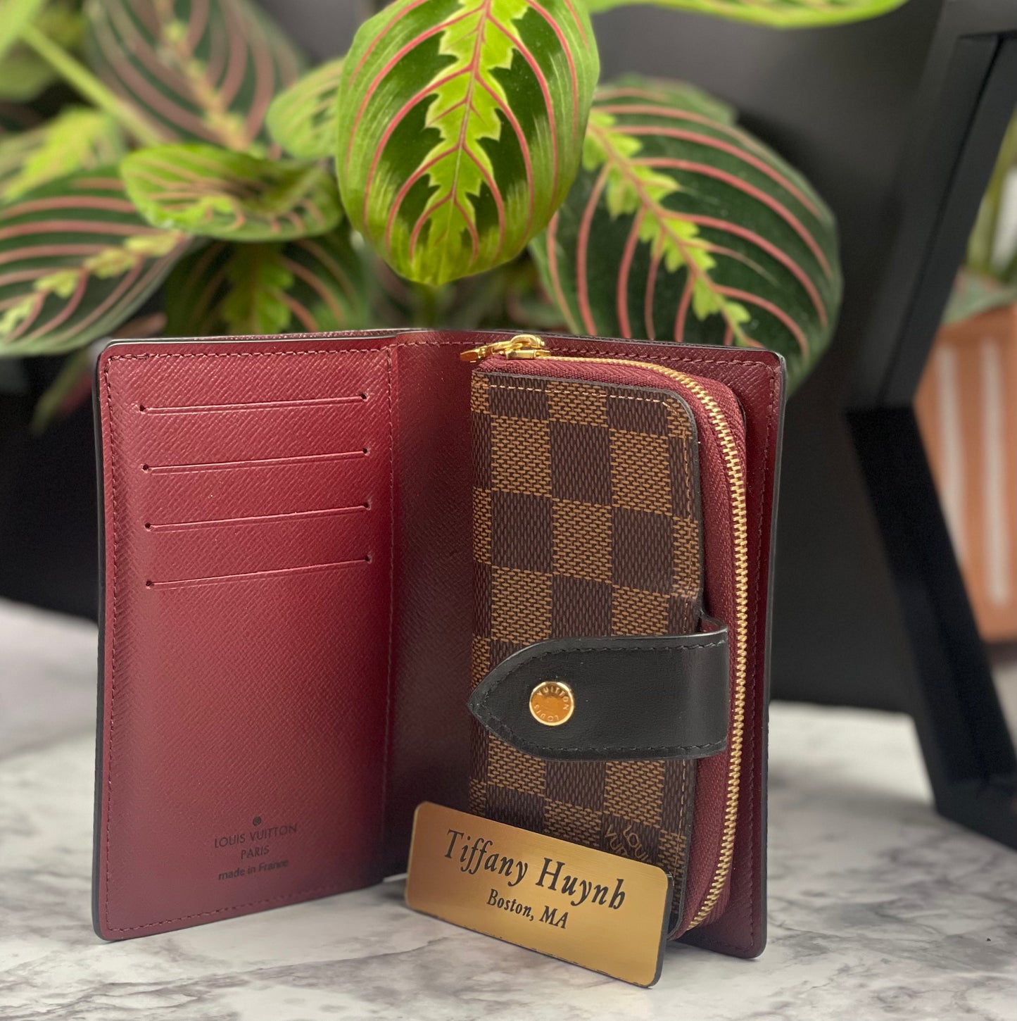 Authentic Louis Vuitton Damier Ebene Juliette Wallet