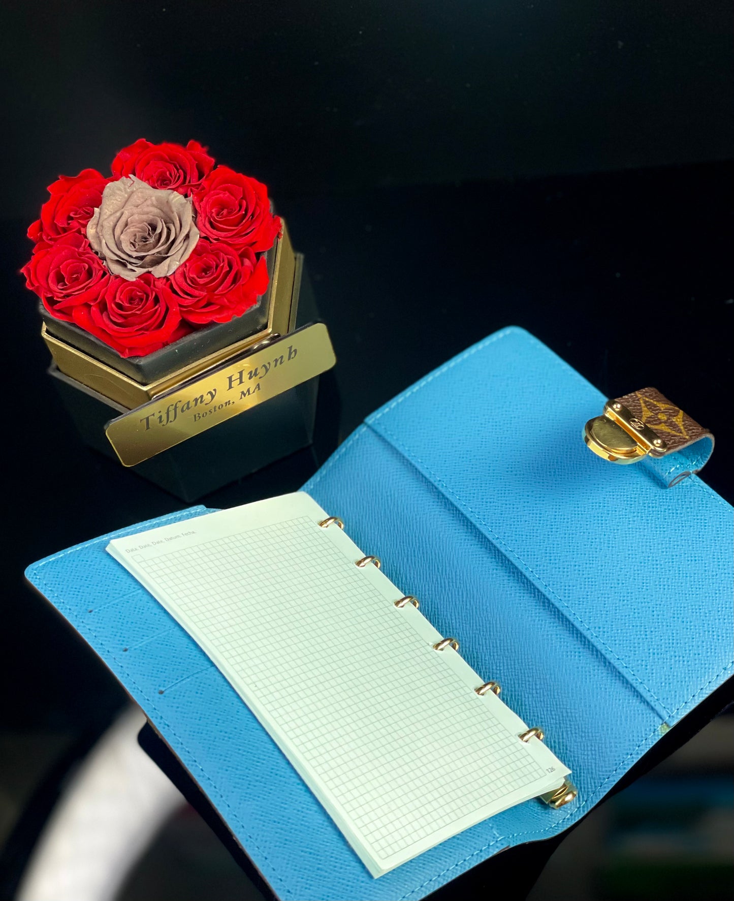 Authentic Monogram Koala Agenda PM in Blue