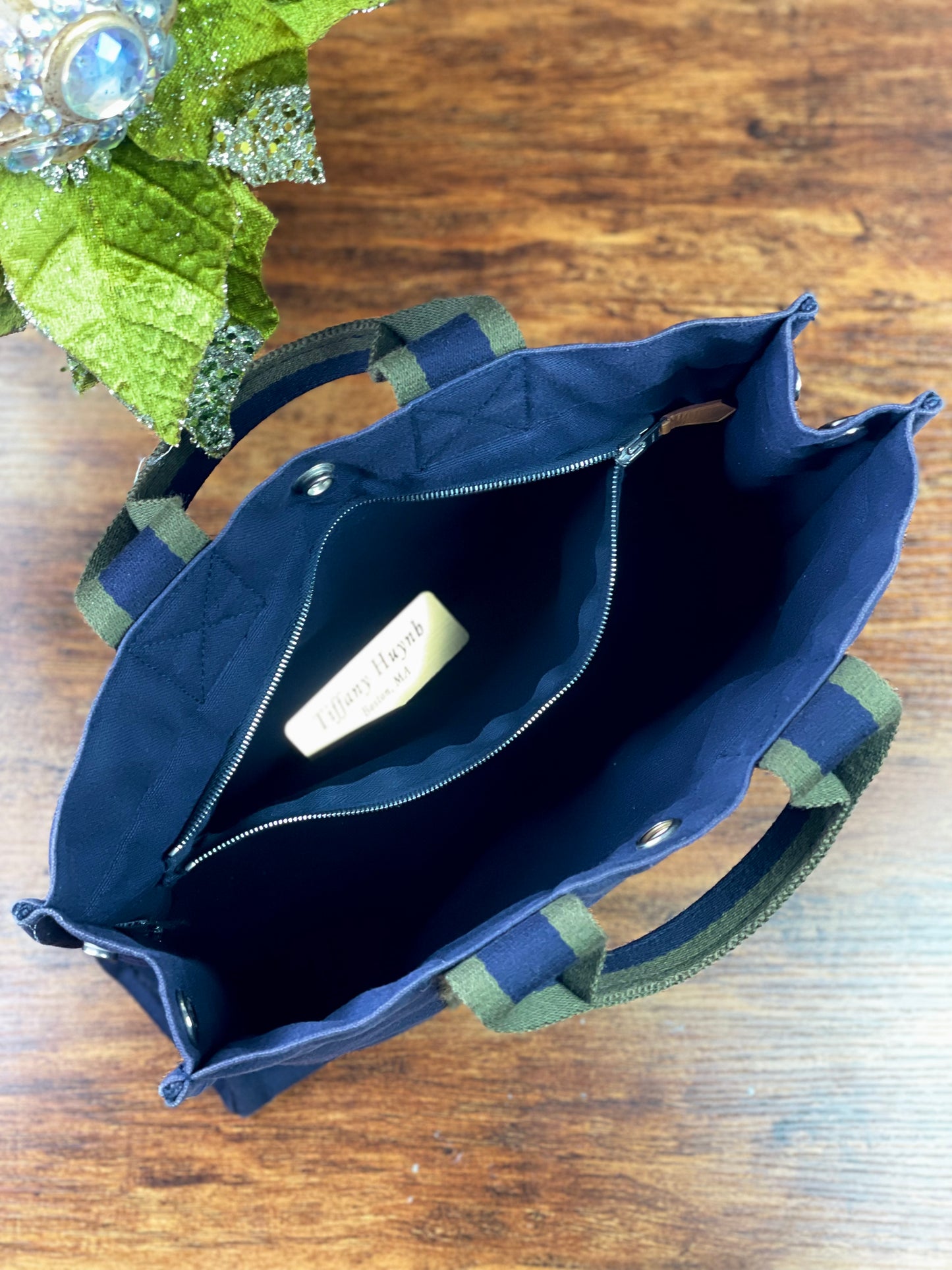 Authentic HERMÈS Paris Vintage Blue Cotton Fourre Tout PM Herline Tote Bag