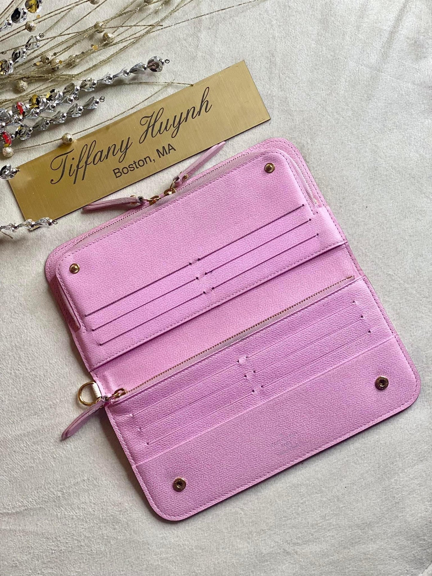 Authentic Louis Vuitton White Multicolor Insolite Wallet