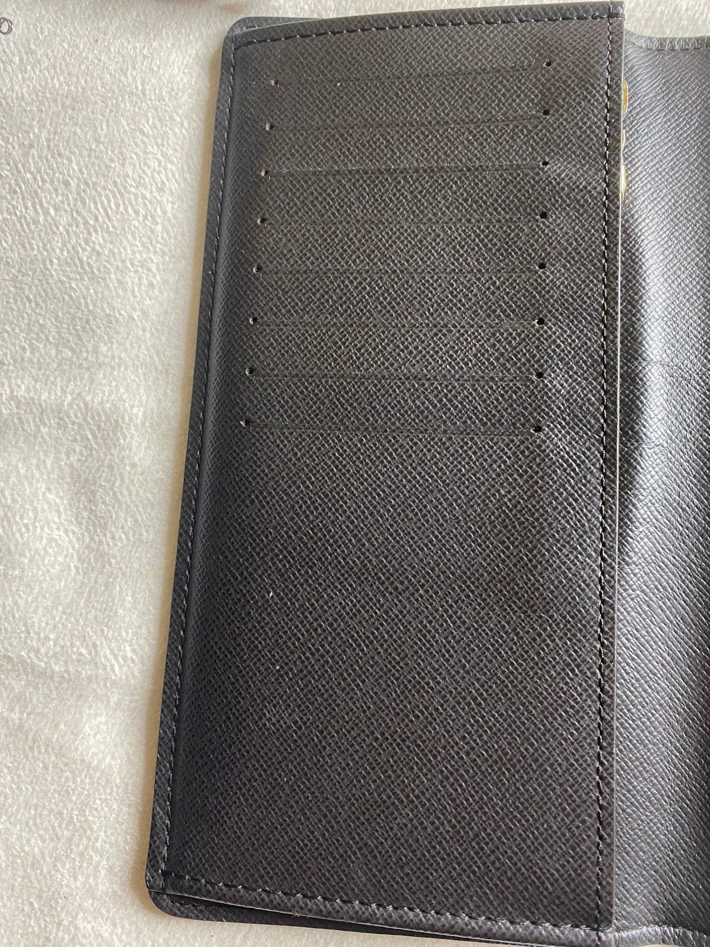 Authentic Louis Vuitton Damier Ebene Brazza Wallet