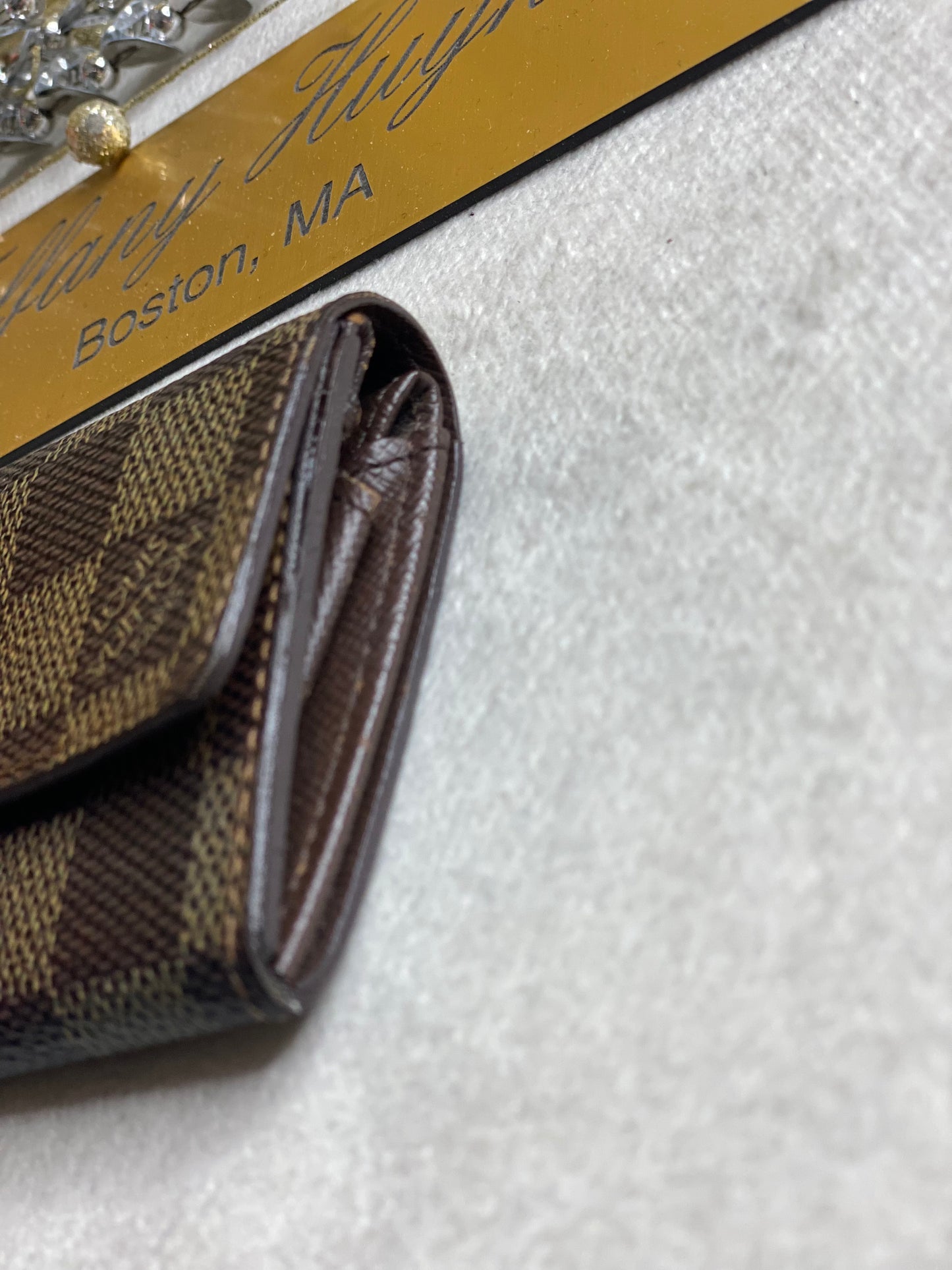 Authentic Louis Vuitton Damier Ebene Coin Purse/Porte Monnaie
