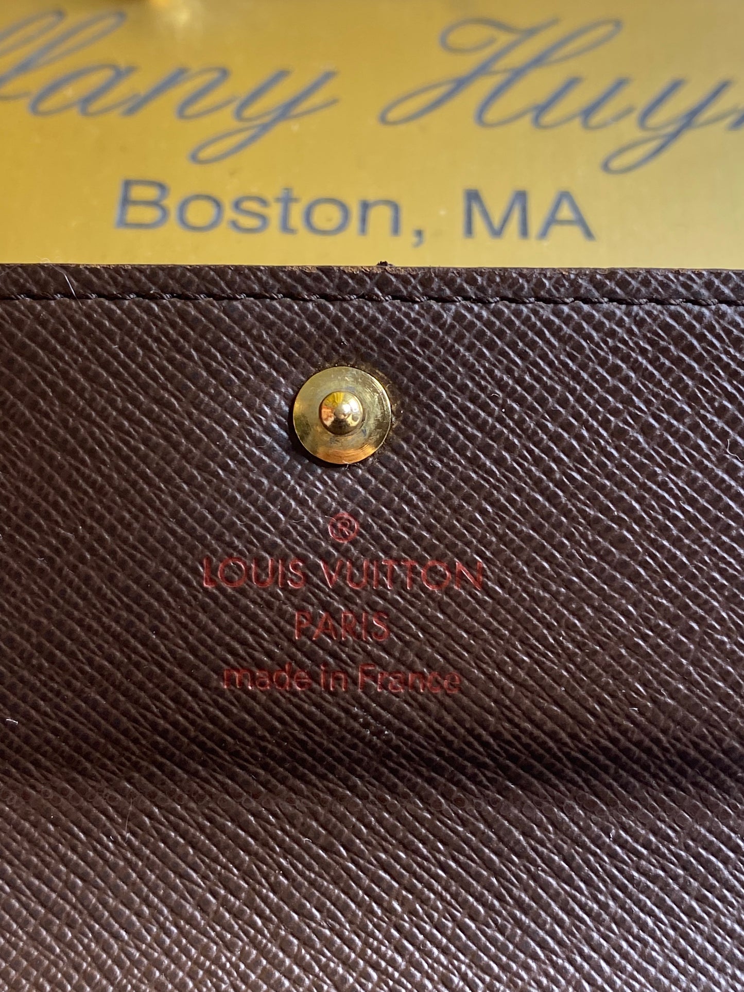 Authentic Louis Vuitton Damier Ebene Coin Purse/Porte Monnaie