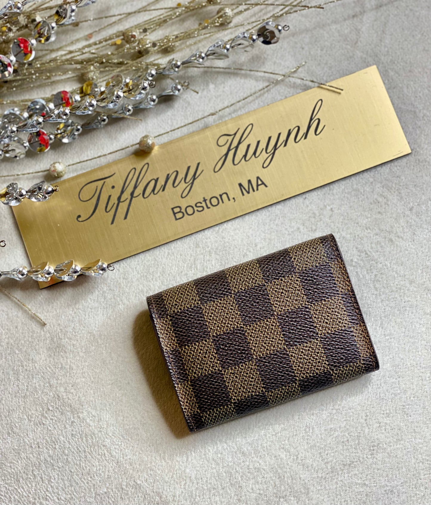 Authentic Louis Vuitton Damier Ebene Coin Purse/Porte Monnaie