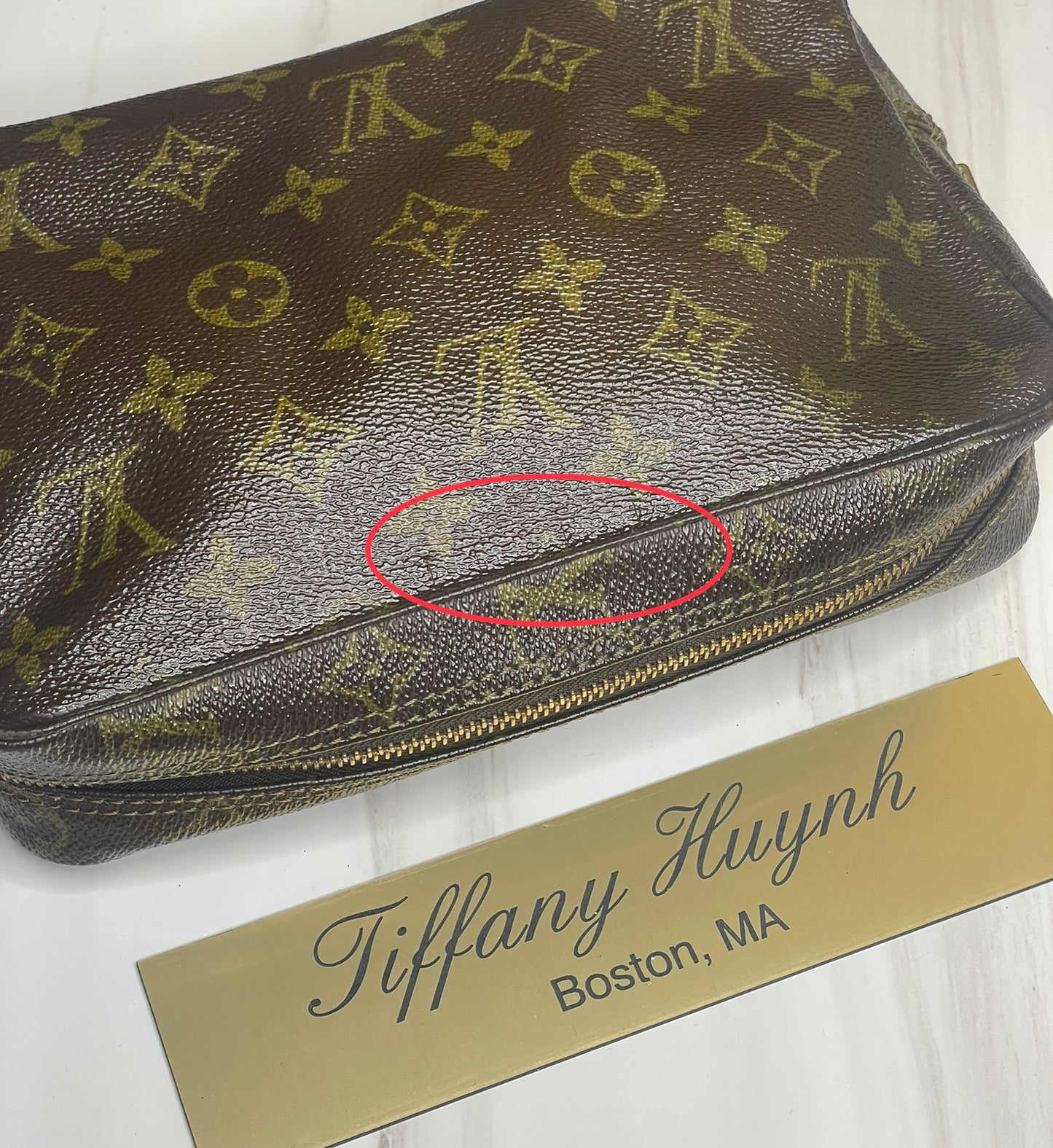 Authentic Louis Vuitton Monogram Trousse 23