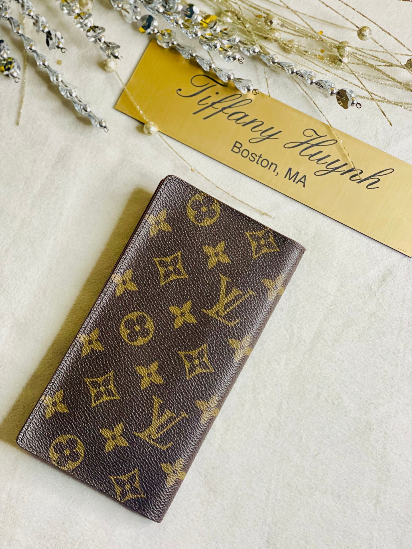 Authentic Louis Vuitton Monogram Porte-Cartes Credit Yen Checkbook Wallet
