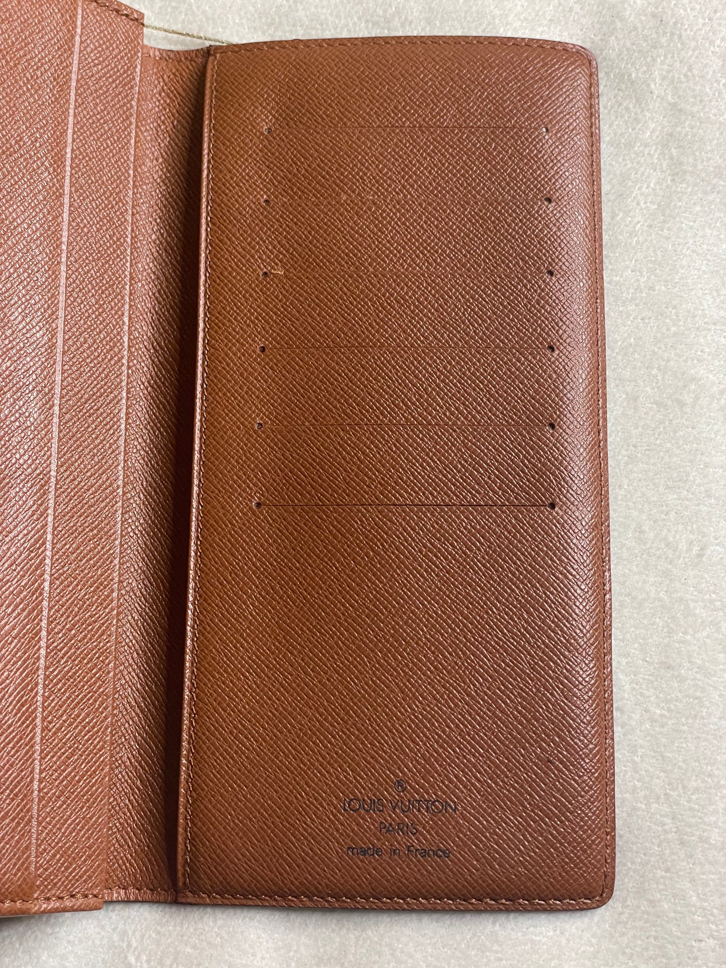 Authentic Louis Vuitton Monogram Porte-Cartes Credit Yen Checkbook Wallet