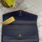 Authentic Louis Vuitton Empreinte Sarah Wallet in Marine Rouge