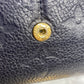 Authentic Louis Vuitton Empreinte Sarah Wallet in Marine Rouge