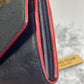 Authentic Louis Vuitton Empreinte Sarah Wallet in Marine Rouge