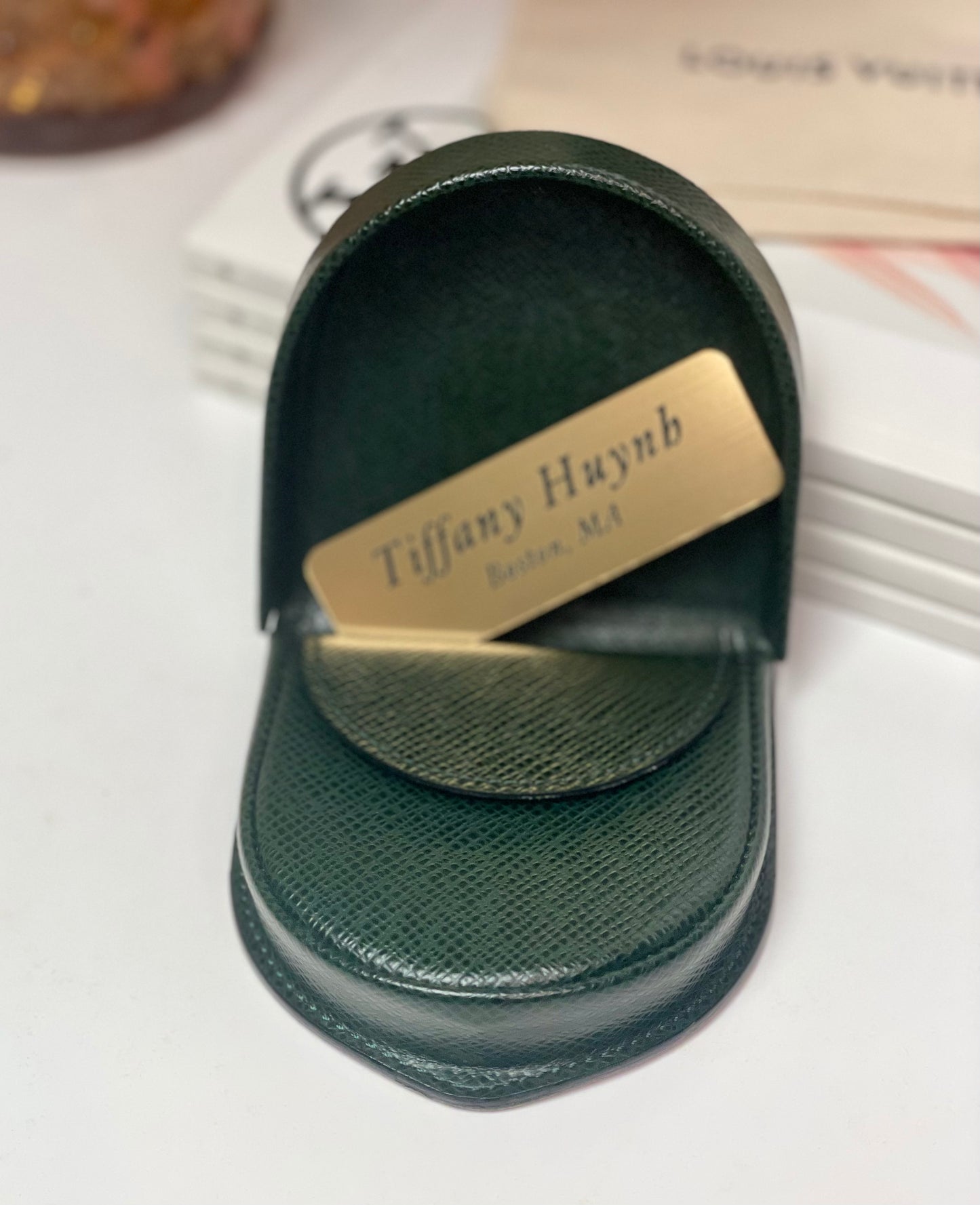 Authentic Louis Vuitton Taiga Porte-Monnaie Cuvette Coin Case in Epicea Green