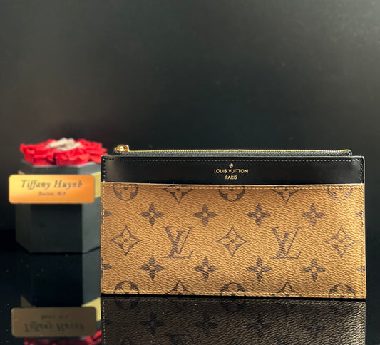 LOUIS VUITTON Reverse Monogram Slim Purse