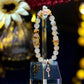 Flower Agate Crystal Bracelet with Charm