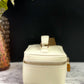 Authentic Vintage Gucci Bamboo Vanity bag in patent white leather
