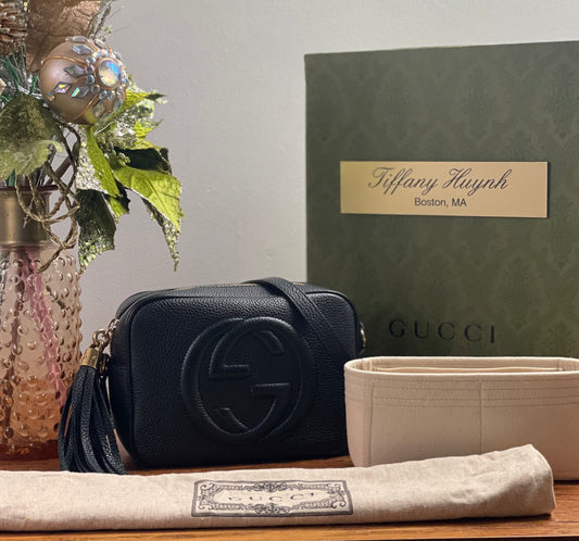 Authentic Gucci Soho Disco bag in Black