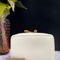 Authentic Vintage Gucci Bamboo Vanity bag in patent white leather