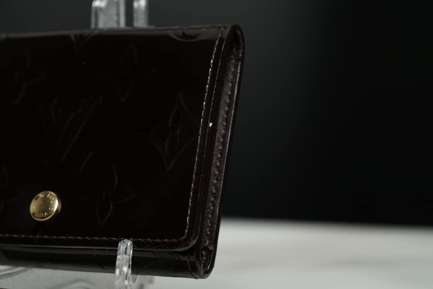 Authentic Louis Vuitton Vernis Business Card Holder Amarante